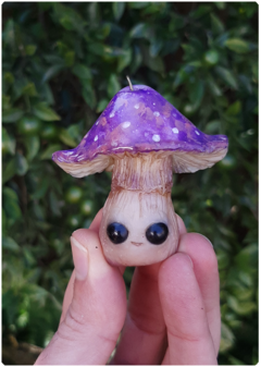 Mushroom Being Amulet 08 - Purple | Magical Creature Pendant - TerraTundra - Artes Mágicas