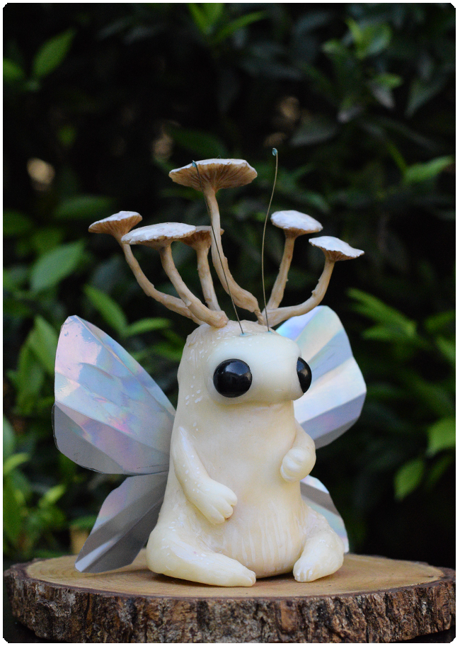 Mushroom Art doll ~ Sculpture ~ art, magic and fantas