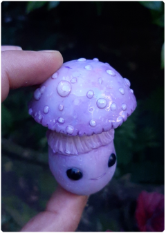 Miniatura Colecionável: Ser Cogumelo 11 - Pastel Iridescente | Art Doll Fungo - loja online