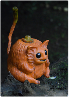 Coprinios, the pumpkin - Night Cutis Collection | Unique Magical Animal OOAK Art Doll on internet