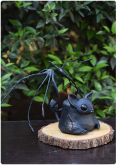 Sulamon, the bat - Night Cutis Collection | Unique Magical Animal OOAK Art Doll - online store