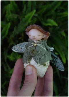 Mushroom Baby Fairy Art Doll 08 - TerraTundra - Artes Mágicas