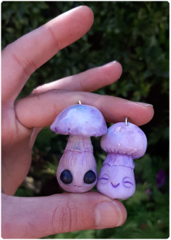 KIT 2 Mushroom Beings Amulets 09 and 10 | Magical Creatures Pendants - TerraTundra - Artes Mágicas