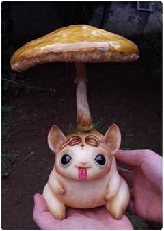 art doll sculpture mushroom magic nature fantasy terratundra art gustavo floering