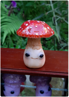 Image of Collectible Miniature: Mushroom Being 07 - Amanita | Fungus Art Doll