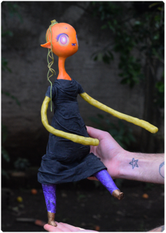 Lorasia, the playful - Lil Pumpkin Collection | unique OOAK Art Doll Halloween edition - online store