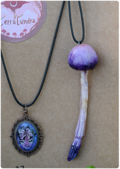 Magic Kit 07 | 2 charms + fairy wings earrings with lapis lazuli sphere - TerraTundra - Artes Mágicas