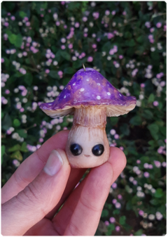 Mushroom Being Amulet 08 - Purple | Magical Creature Pendant - online store