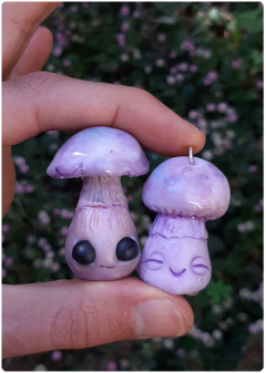 KIT 2 Mushroom Beings Amulets 09 and 10 | Magical Creatures Pendants - online store