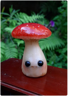 Miniatura Colecionável: Ser Cogumelo 06 - Amanita | Art Doll Fungo