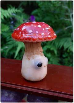 Collectible Miniature: Mushroom Being 07 - Amanita | Fungus Art Doll