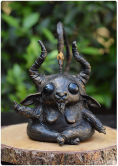 art doll sculpture baphomet magic nature fantasy terratundra art gustavo floering