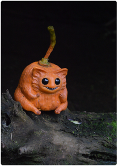 Coprinios, the pumpkin - Night Cutis Collection | Unique Magical Animal OOAK Art Doll - online store