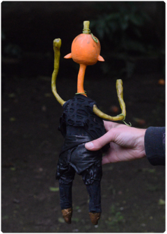 Nasuki, the silent - Lil Pumpkin Collection | unique OOAK Art Doll Halloween edition - online store