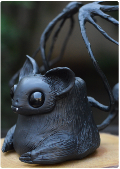 Sulamon, the bat - Night Cutis Collection | Unique Magical Animal OOAK Art Doll on internet