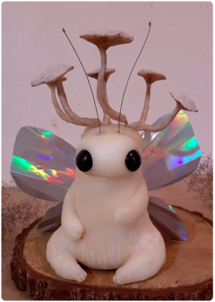 Yuki the Snow Fairy - Mushroom Cutis Collection | Art Doll Magical Fungi Animal