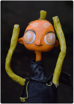 Lero, the calm one - Lil Pumpkin Collection | unique OOAK Art Doll Halloween edition - buy online