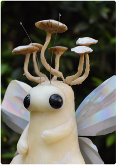 Yuki the Snow Fairy - Mushroom Cutis Collection | Art Doll Magical Fungi Animal - buy online