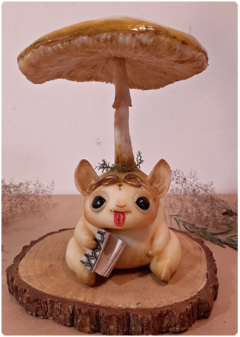 art doll sculpture mushroom magic nature fantasy terratundra art gustavo floering