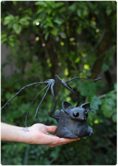 art doll sculpture bat magic nature fantasy terratundra art gustavo floering