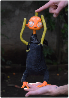 Lero, the calm one - Lil Pumpkin Collection | unique OOAK Art Doll Halloween edition - buy online