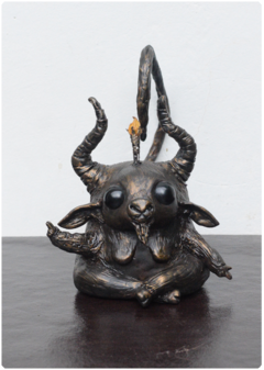 Baphomet zinho - Coleção Cutis da Noite | Art Doll Animal Mágico - comprar online