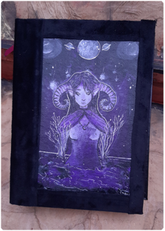 Magic Grimoire witch diary Handmade Notebook Art Sketchbook Terratundra Gustavo Floering