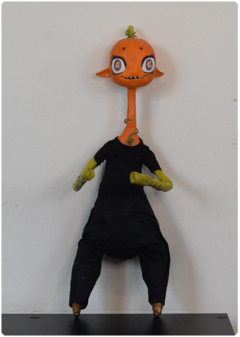 Teodoro, the passionate - Lil Pumpkin Collection | unique OOAK Art Doll Halloween edition - buy online