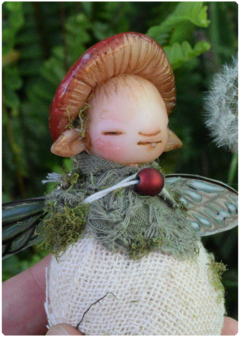 Mushroom Baby Fairy Art Doll 09 - buy online