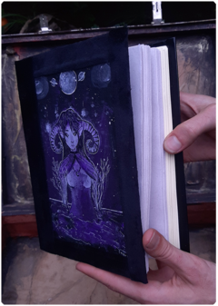 Magic Grimoire witch diary Handmade Notebook Art Sketchbook Terratundra Gustavo Floering