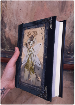 Magic Grimoire diary Handmade Notebook Art Sketchbook Terratundra Gustavo Floering