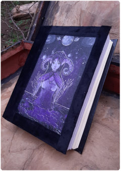 Magic Grimoire witch diary Handmade Notebook Art Sketchbook Terratundra Gustavo Floering