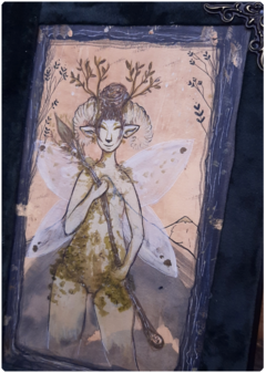 Grimoire LUX Plant Creature | Handmade Magic Diary 250pgs, Original Painting Cover - TerraTundra - Artes Mágicas