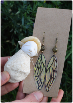 Image of KIT 13 Personalize your Mushroom Baby Fairy + Fairy Wings Earrings