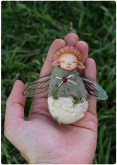 Mushroom Baby Fairy Art Doll 10