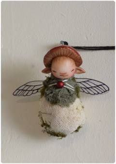 Mushroom Baby Fairy Art Doll 09 - TerraTundra - Artes Mágicas