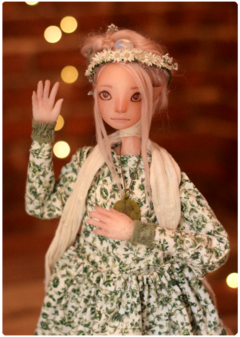 Aluya, the Pacifist elf - Art Doll Sculpture | Elven Dreams Collection - buy online