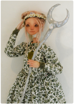 Image of Aluya, the Pacifist elf - Art Doll Sculpture | Elven Dreams Collection