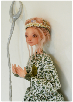 Aluya, a elfa Pacifista - Escultura Art Doll | coleção Elven Dreams na internet