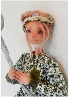 Aluya, the Pacifist elf - Art Doll Sculpture | Elven Dreams Collection - buy online