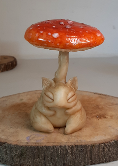 Imagem do Art Doll ALARIA, Filhote de Ser Cogumelo Amanita - Escultura Fungo Mágico