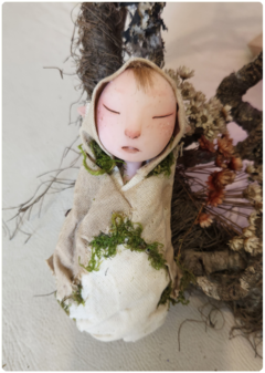 Baby Elf 2 - Articulated Elven Art Doll, Unique Elemental OOAK Doll on internet