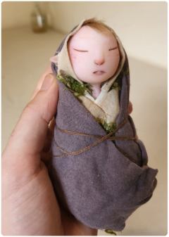 Baby Elf 2 - Articulated Elven Art Doll, Unique Elemental OOAK Doll - buy online