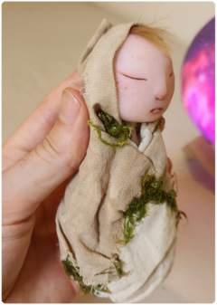 Baby Elf 2 - Articulated Elven Art Doll, Unique Elemental OOAK Doll - online store