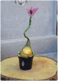 Botanical Sprout Sculpture 05 | Plant OOAK Art Doll - buy online