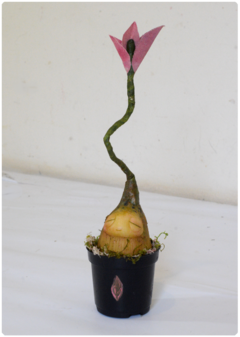 Image of Botanical Sprout Sculpture 05 | Plant OOAK Art Doll