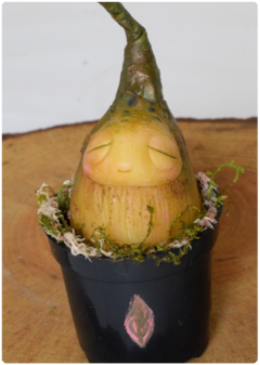 Botanical Sprout Sculpture 05 | Plant OOAK Art Doll on internet