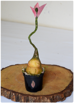 Botanical Sprout Sculpture 05 | Plant OOAK Art Doll