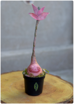 Botanical Sprout Sculpture 06 | Plant OOAK Art Doll