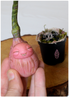 Botanical Sprout Sculpture 08 | Plant OOAK Art Doll